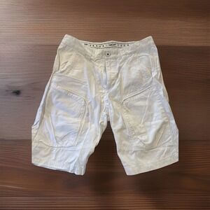 Armani Exchange AIX Men's Utility Zip Cargo Shorts, White Size 33 NWOT Classic